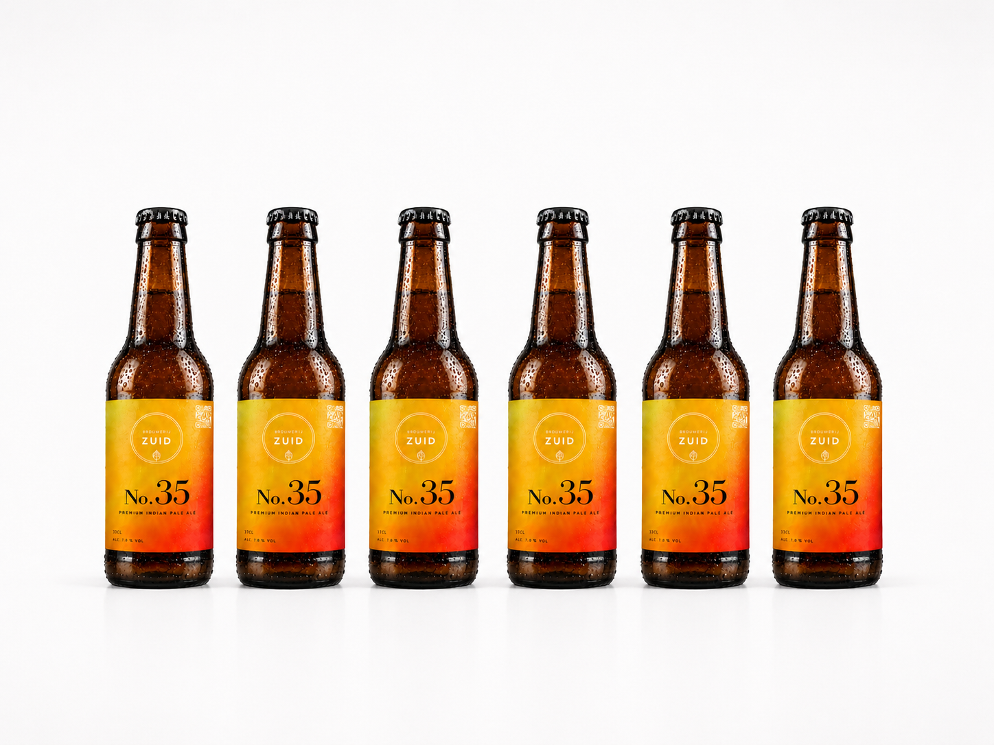 Brouwerij Zuid No. 35 Premium IPA bottles in a row